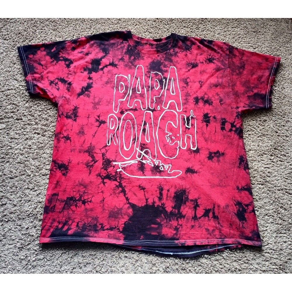 Papa Roach T-Shirt Men's Size 2XL Tie Dye Graphic Print Shirt